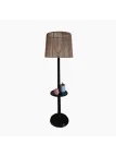 Lampadaire vis de pressoir et jute