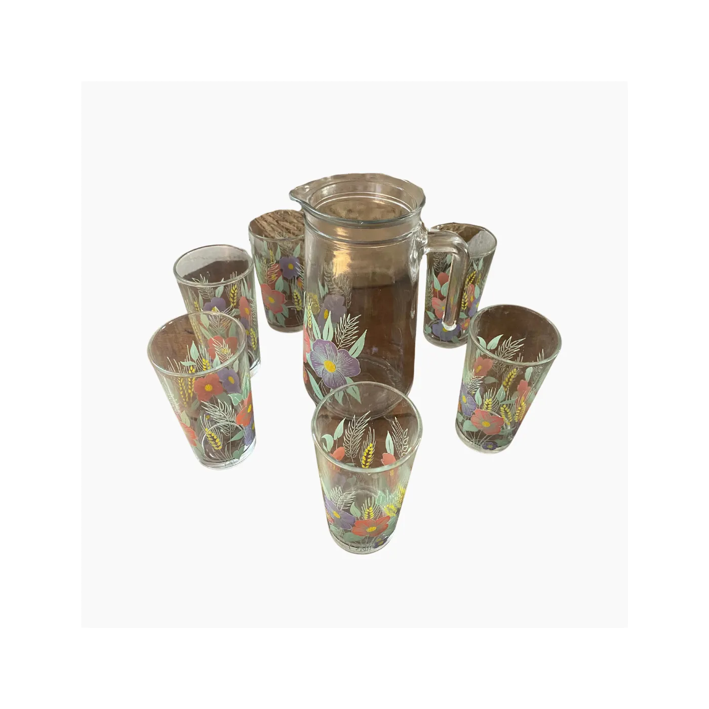 Verres à orangeade anciens - La petite Brocanteuse
