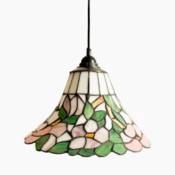 Suspension vintage en pâte de verre