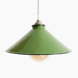 Suspension industrielle en tôle émaillée