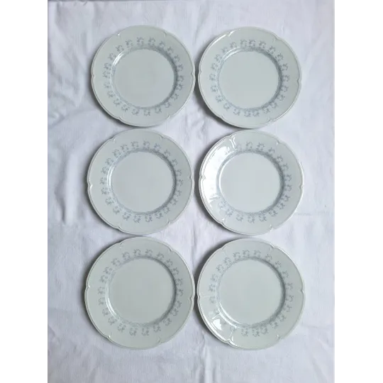Assiettes plates porcelaine de Limoges
