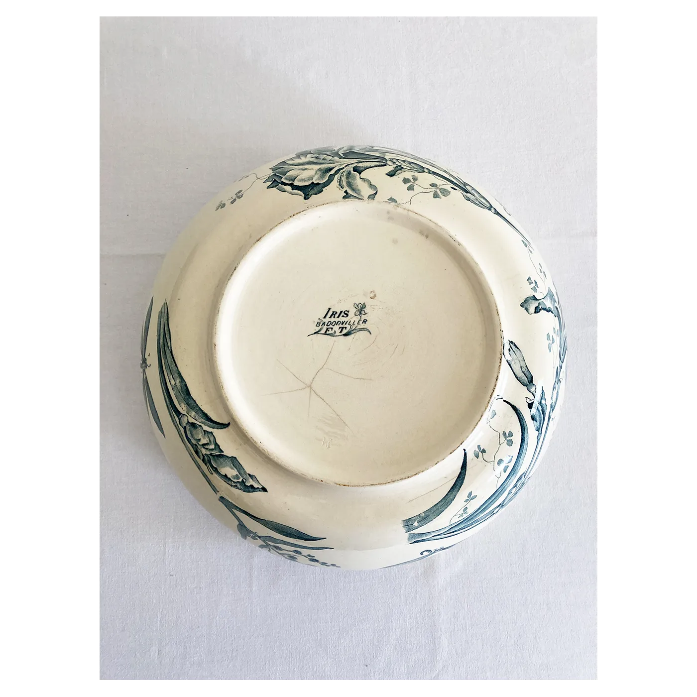 Vasque Badonviller, modèle Iris bleu