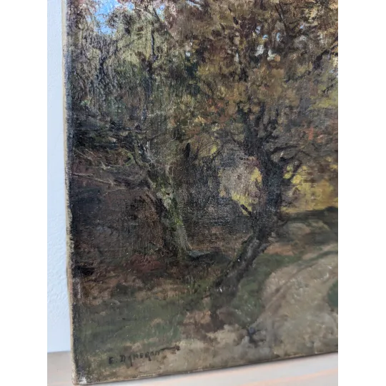 Peinture ancienne style Barbizon