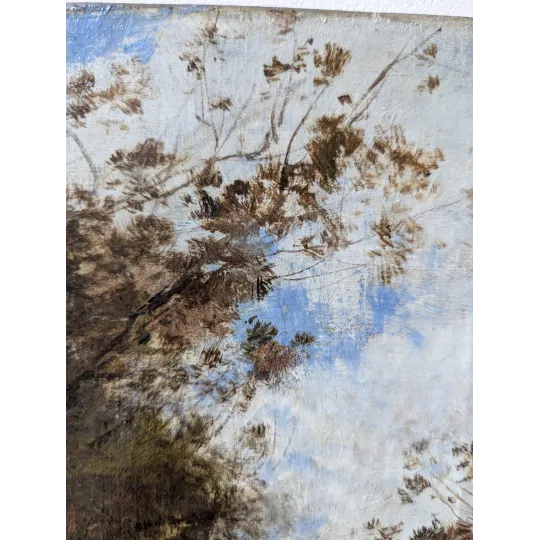 Peinture ancienne style Barbizon