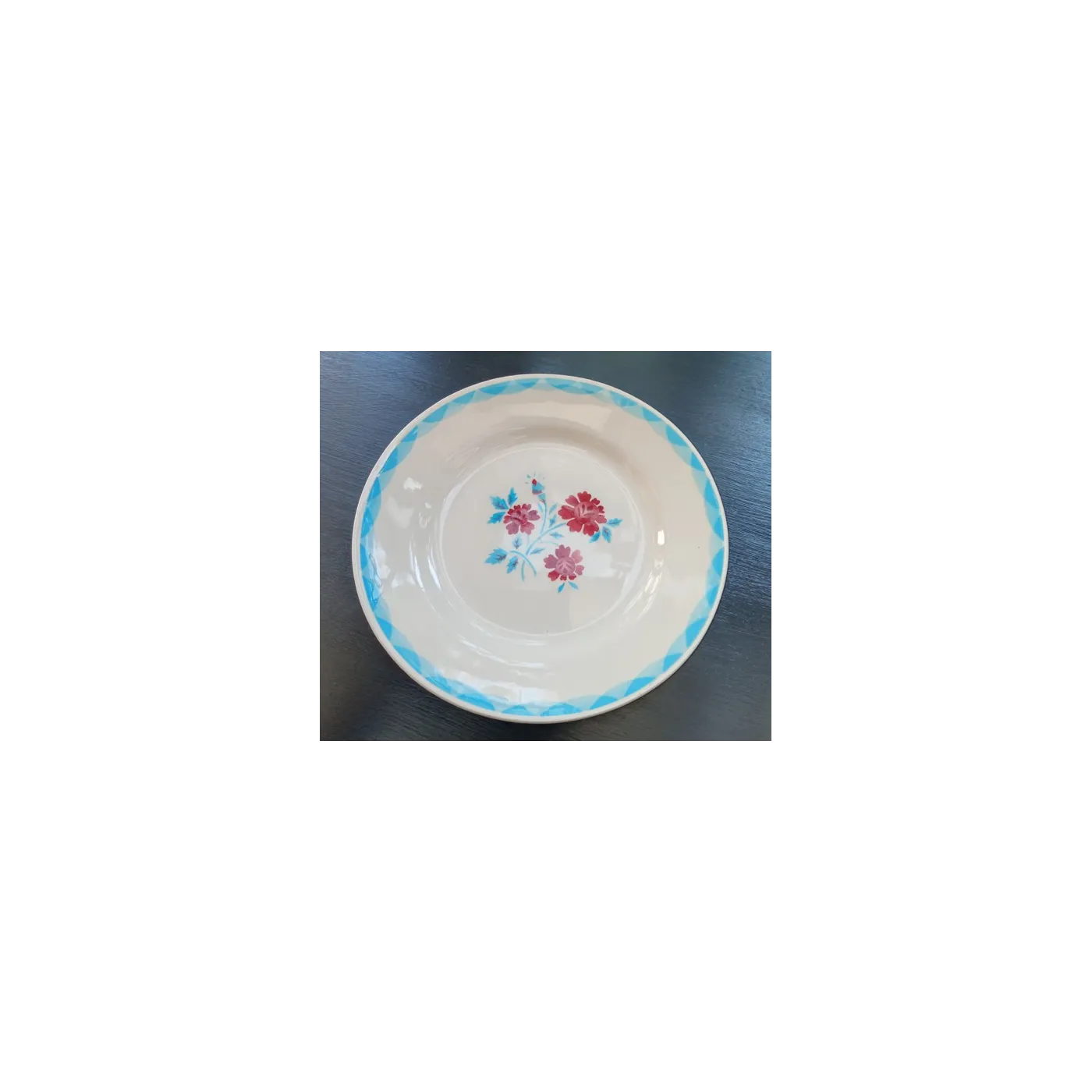 Plat et 12 assiettes à dessert Moulin des loups