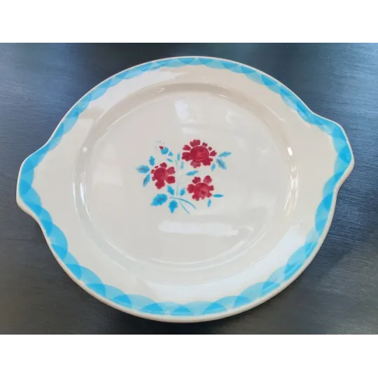 Plat et 12 assiettes à dessert Moulin des loups