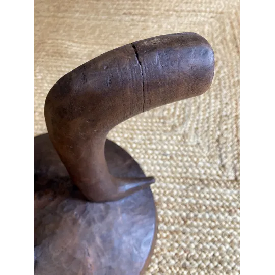 Tabouret tripode éthiopien en bois
