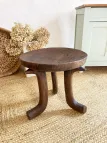 Tabouret tripode éthiopien en bois