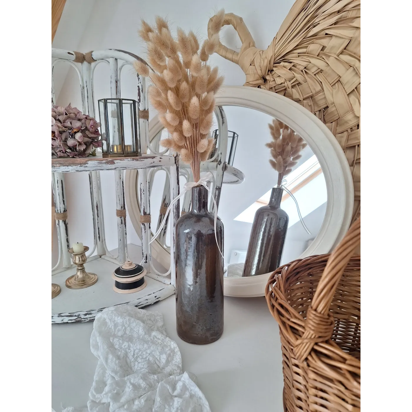 Bouteille en grès vintage