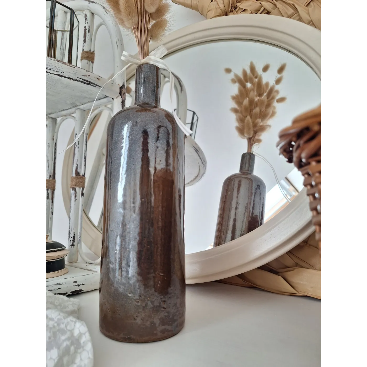 Bouteille en grès vintage