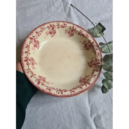 Plat rose terre de fer rose