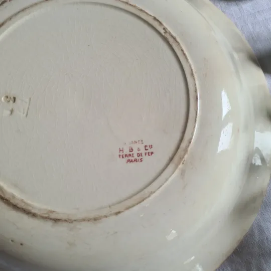 Plat rose terre de fer rose