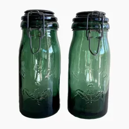 Bocal La Lorraine vert x2