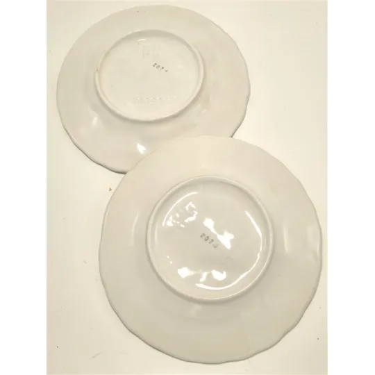 Duo d'assiettes barbotine