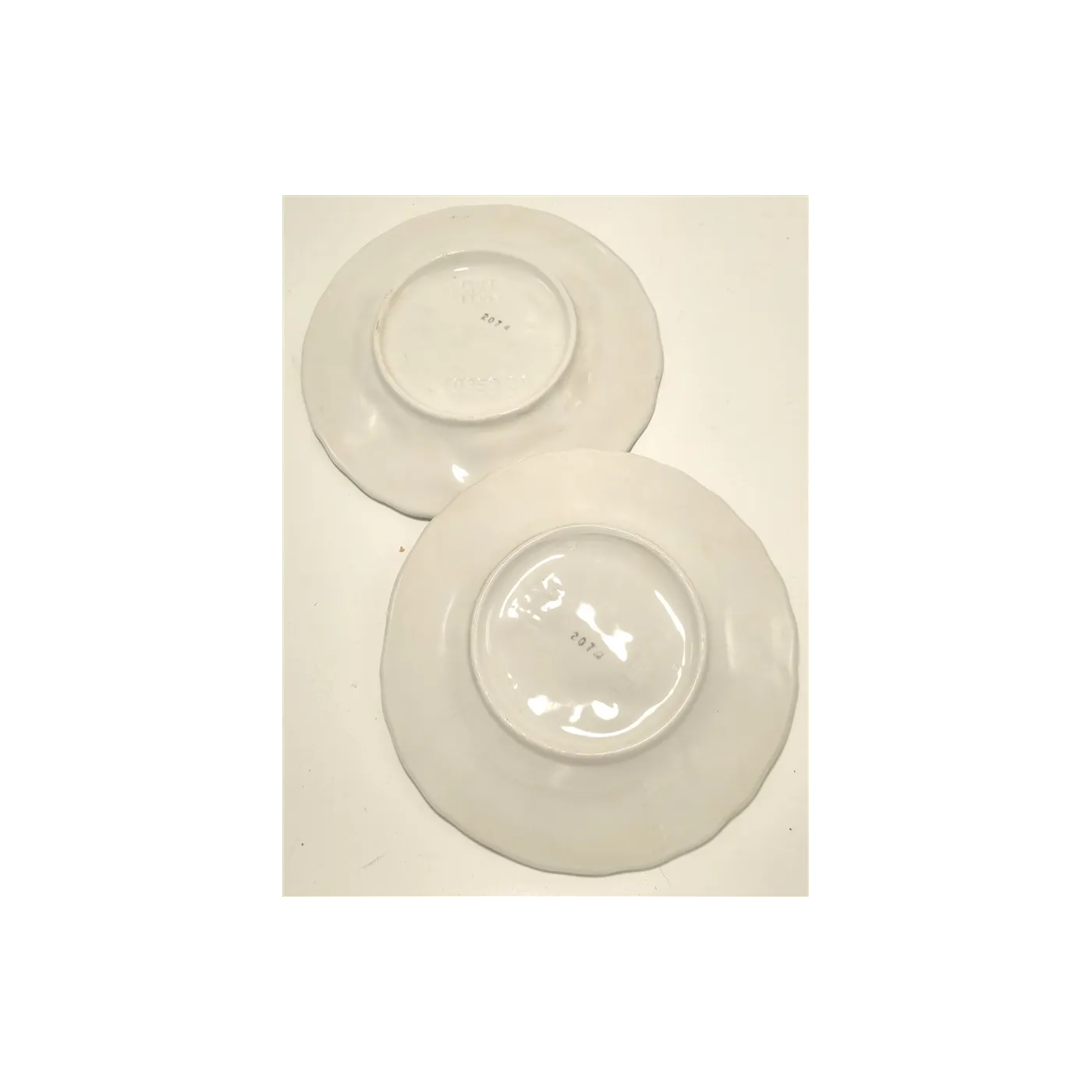 Duo d'assiettes barbotine