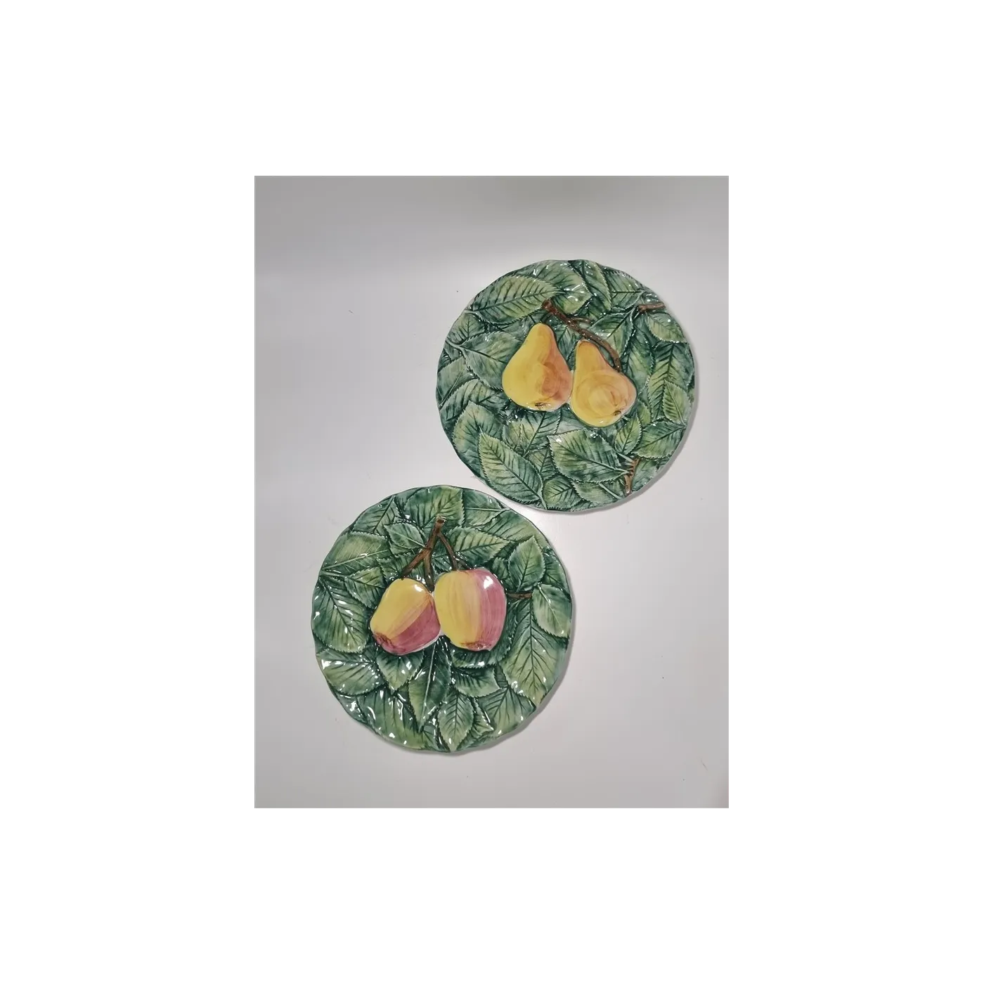 Duo d'assiettes barbotine