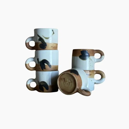 Tasse en grès x6 de la Poterie de la Colombe