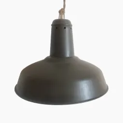 Suspension en tôle émaillée kaki