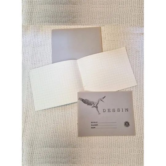 Lot de 3 anciens cahiers d'écolier