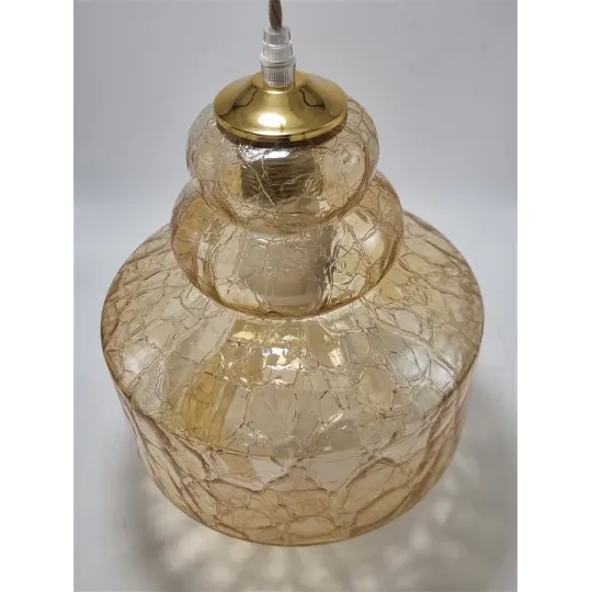 Suspension en verre ambré