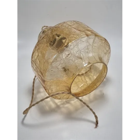 Suspension en verre ambré
