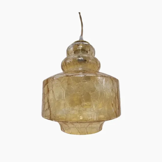 Suspension en verre ambré