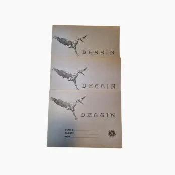 Lot de 3 anciens cahiers d'écolier