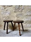 Tabouret tripode x2