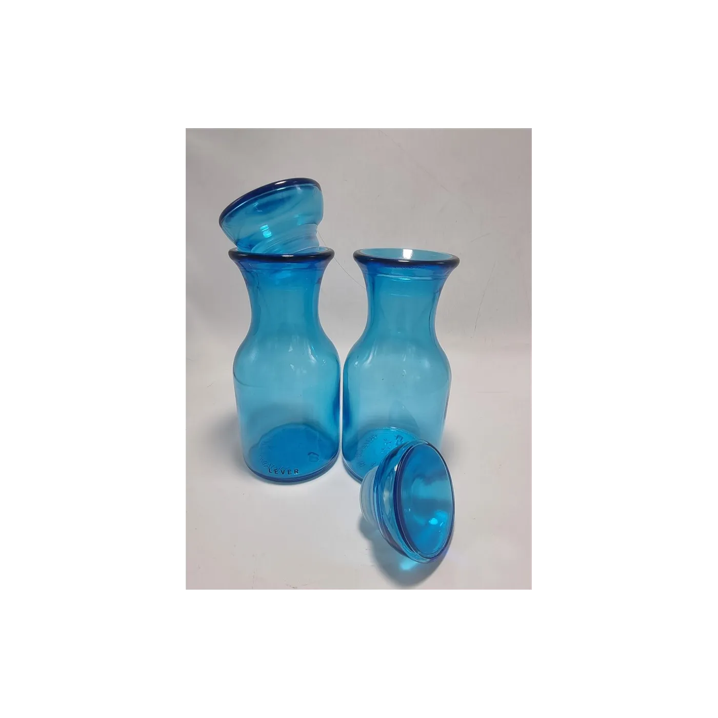 Paire de pots Lever bleus
