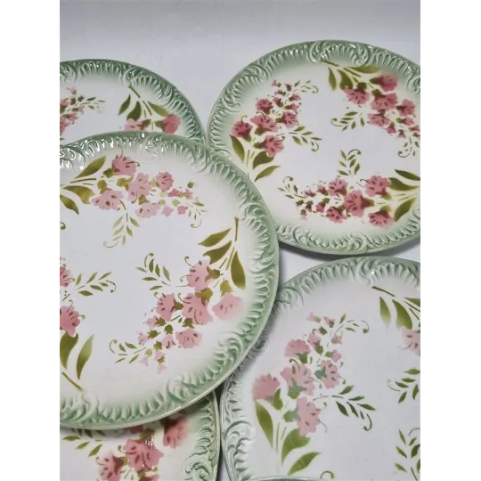 Assiettes à dessert Digoin & Sarreguemines