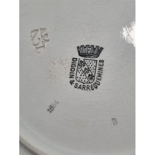 Assiettes à dessert Digoin & Sarreguemines