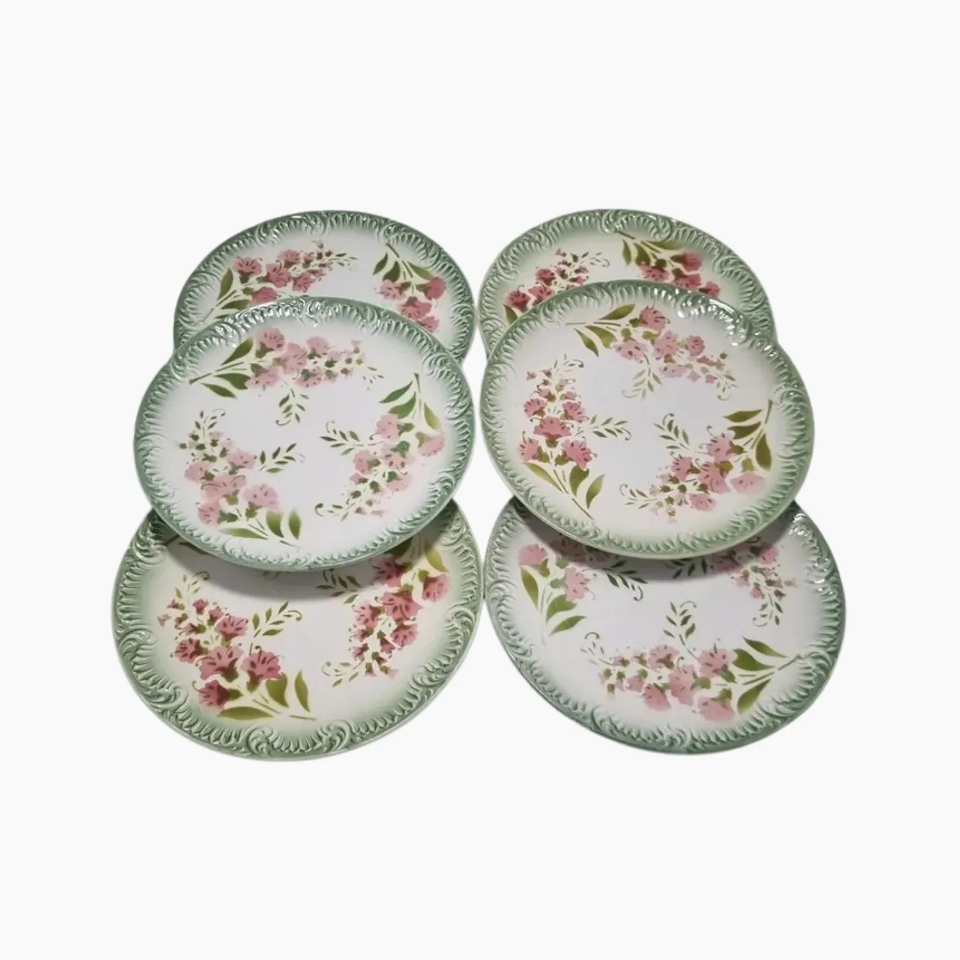 Assiettes à dessert Digoin & Sarreguemines