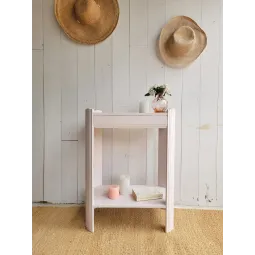 petite console bout de canapé art déco ancien en bois