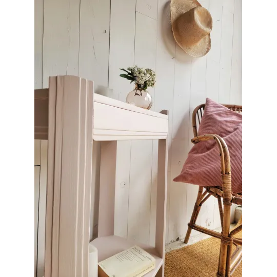 petite console bout de canapé art déco ancien en bois