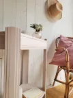 petite console bout de canapé art déco ancien en bois