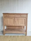 buffet console ancien bois plateau marbre