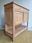 buffet console ancien bois plateau marbre