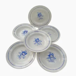 6 assiettes creuses St Amand