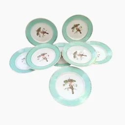 8 assiettes plates Badonviller