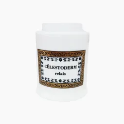 Ancien pot à pharmacie Celestoderm Relais